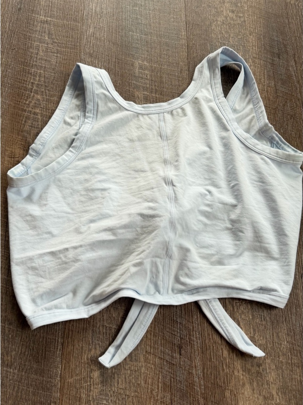 lululemon athletica Light Blue Tie-Back Crop Tank
